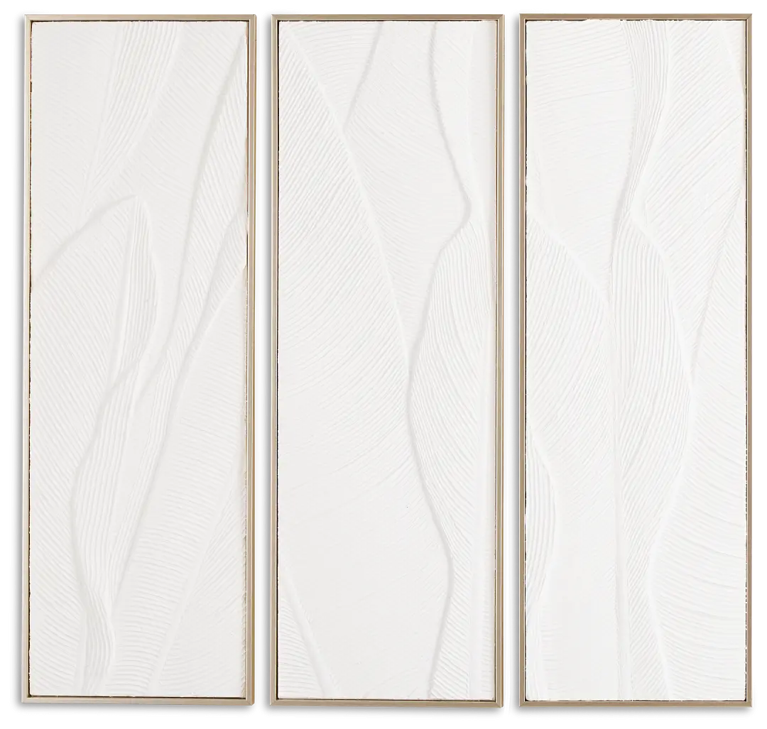 Bradenton White Set Of 3 Framed Wall Art Bradenton White Set Of 3 Framed Wall Art