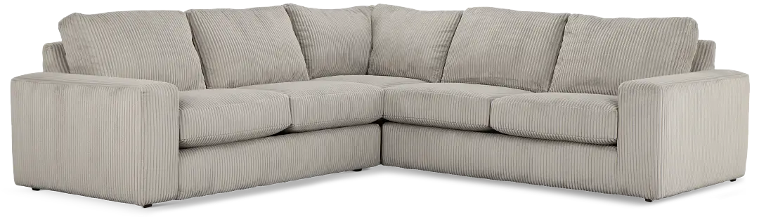 Charlie Gray Fabric Small Two-arm Sectional Charlie Gray Fabric Small Two-arm Sectional