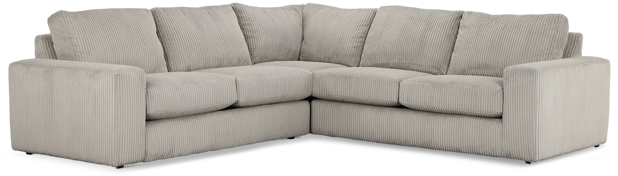 Charlie Gray Fabric Small Two-arm Sectional Charlie Gray Fabric Small Two-arm Sectional