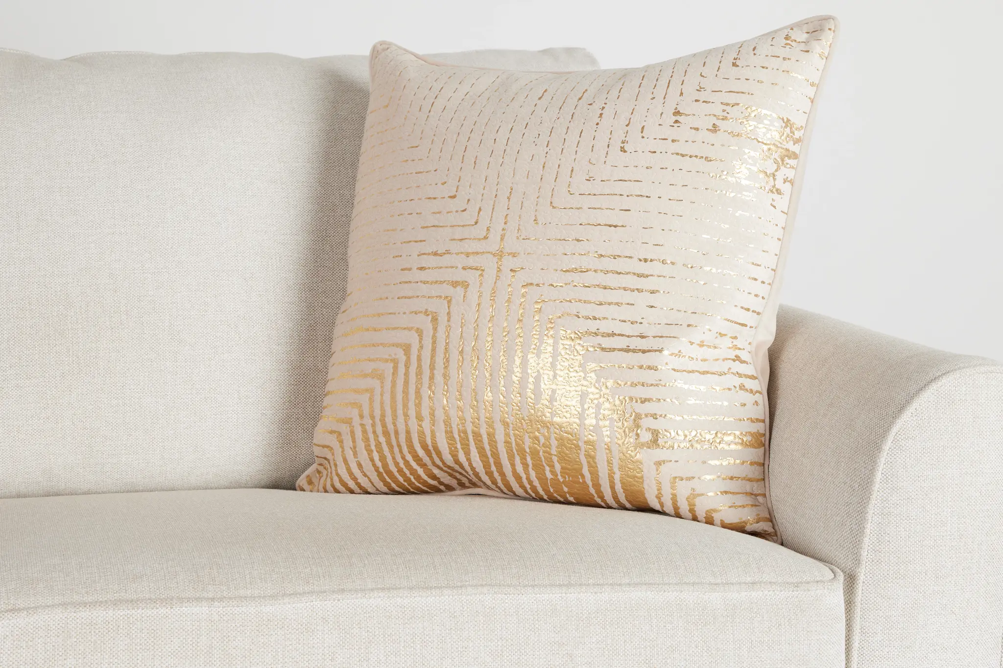 Lara Beige 22" Square Accent Pillow Lara Beige 22" Square Accent Pillow