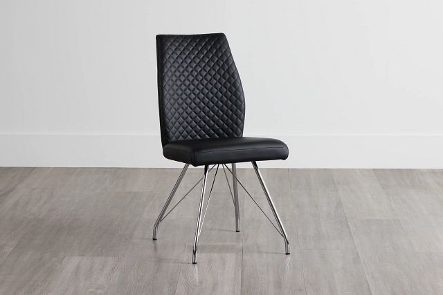 Lima Black Upholstered Side Chair (2)