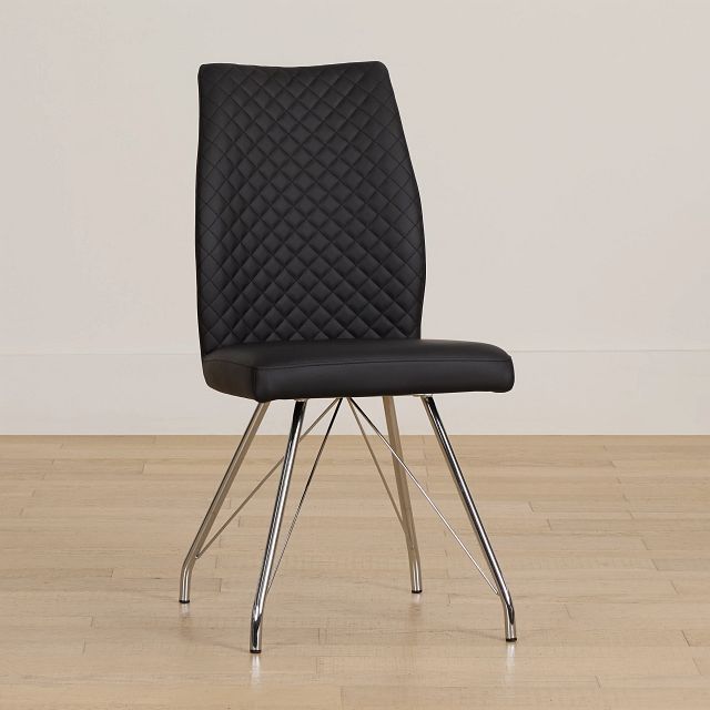 Lima Black Upholstered Side Chair