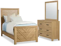 Delray Light Tone Panel Bedroom