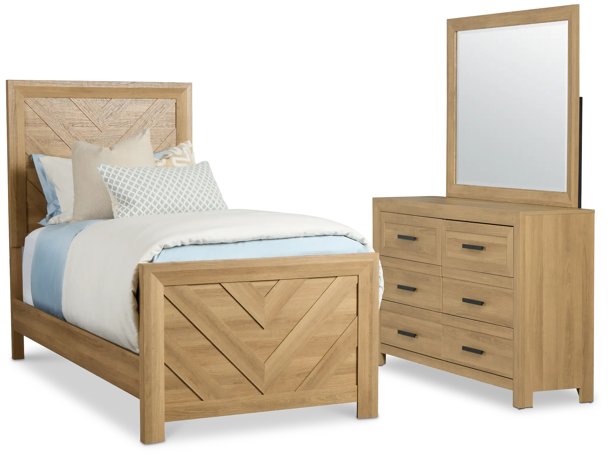 Delray Light Tone Panel Bedroom Delray Light Tone Panel Bedroom