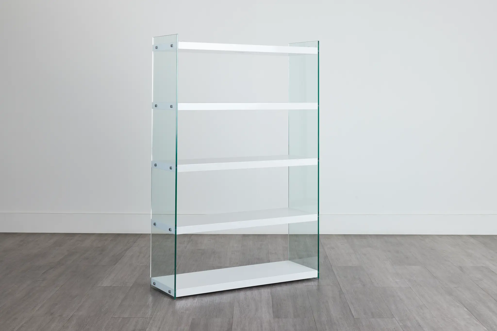Olympia White Glass Bookcase Olympia White Glass Bookcase