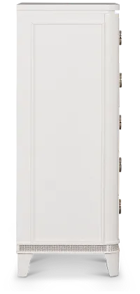 Milan White Youth Drawer Chest