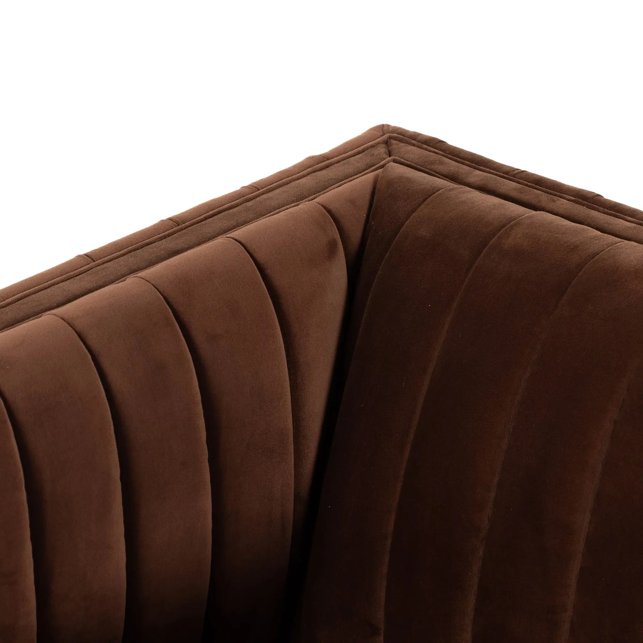 Four Hands Sarah Brown Velvet Swivel Accent Chair Four Hands Sarah Brown Velvet Swivel Accent Chair
