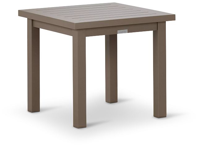 Raleigh Taupe Aluminum End Table
