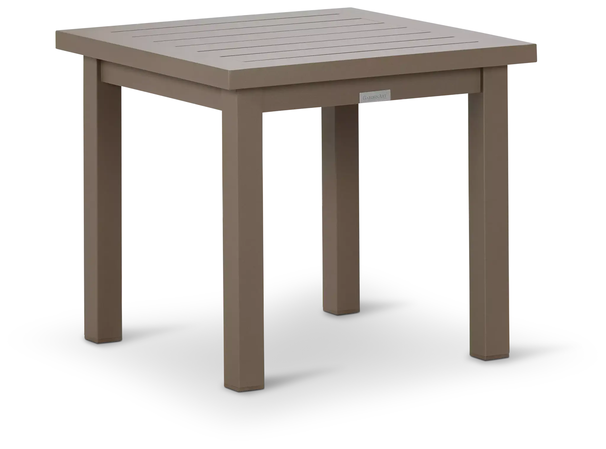 Raleigh Taupe Aluminum End Table Raleigh Taupe Aluminum End Table