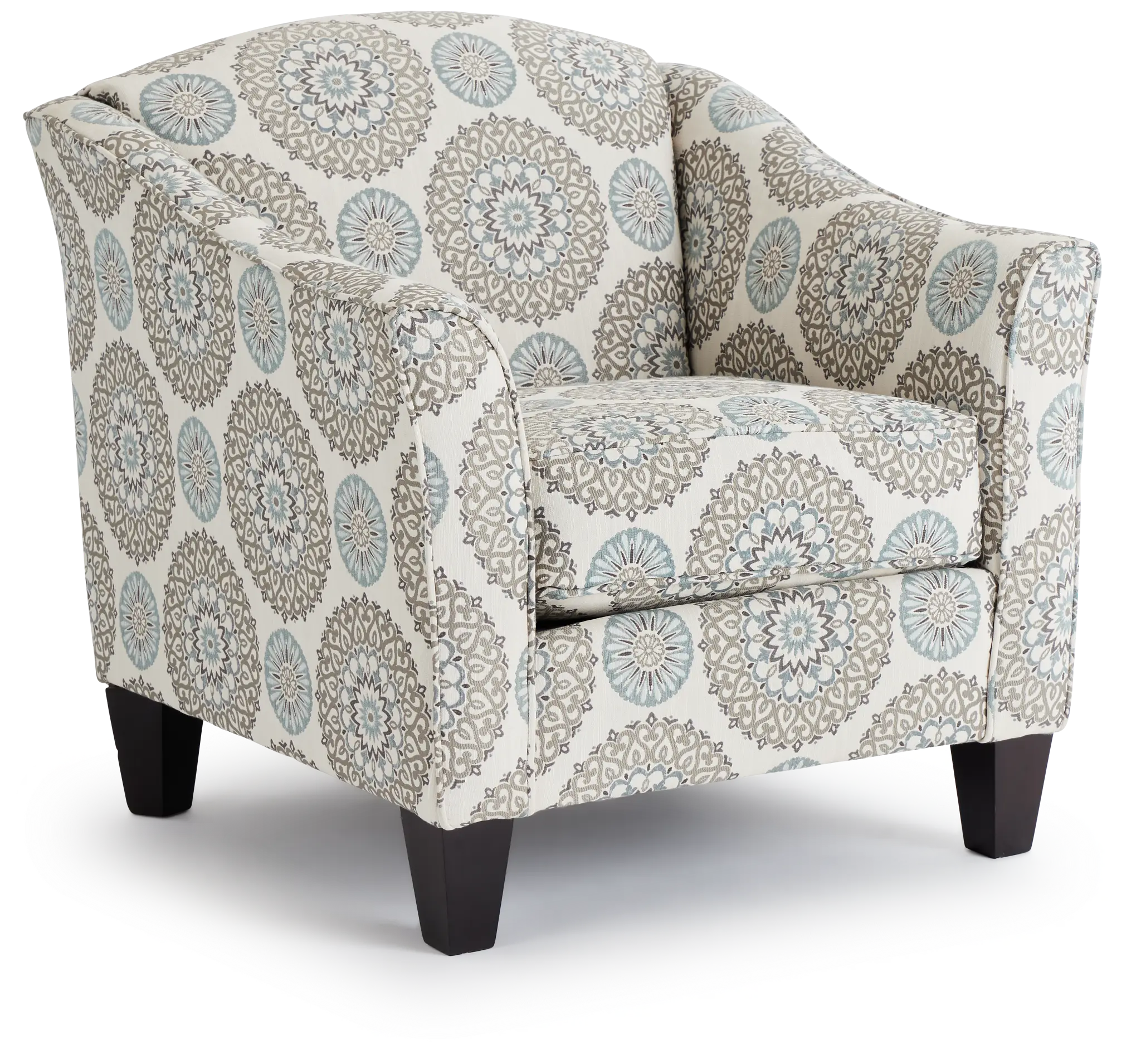 Meadow Multicolored Fabric Accent Chair Meadow Multicolored Fabric Accent Chair