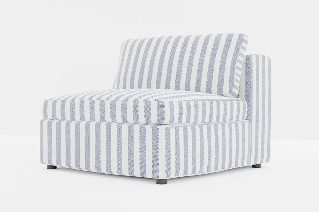 Destin Sea Lane Dark Blue Fabric Armless Chair Destin Sea Lane Dark Blue Fabric Armless Chair