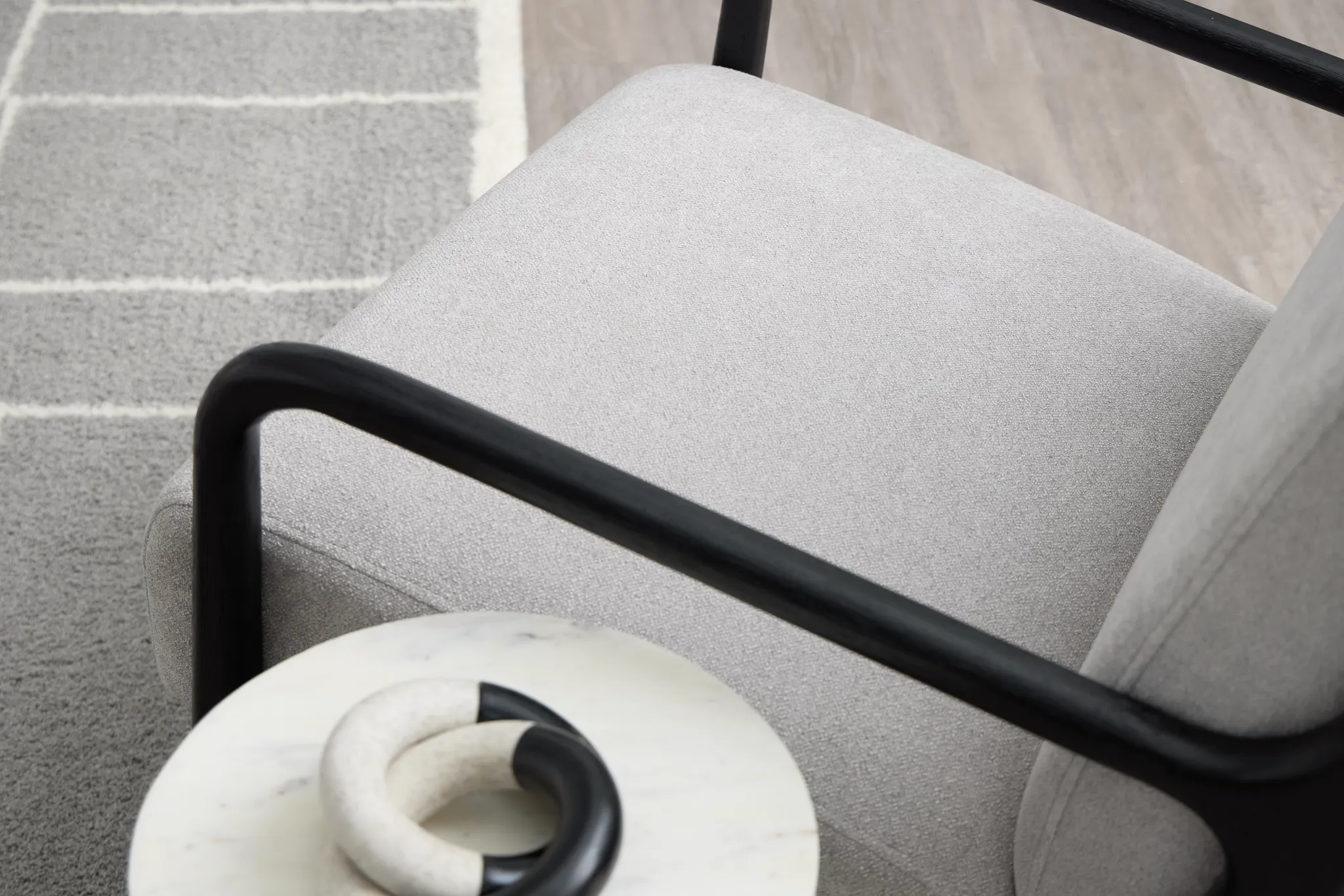 Kamora Gray Accent Chair