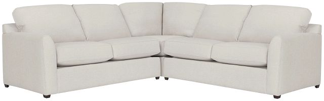 Asheville Light Taupe Cool Mfoam Two-arm Right Memory Foam Sleeper Sectional