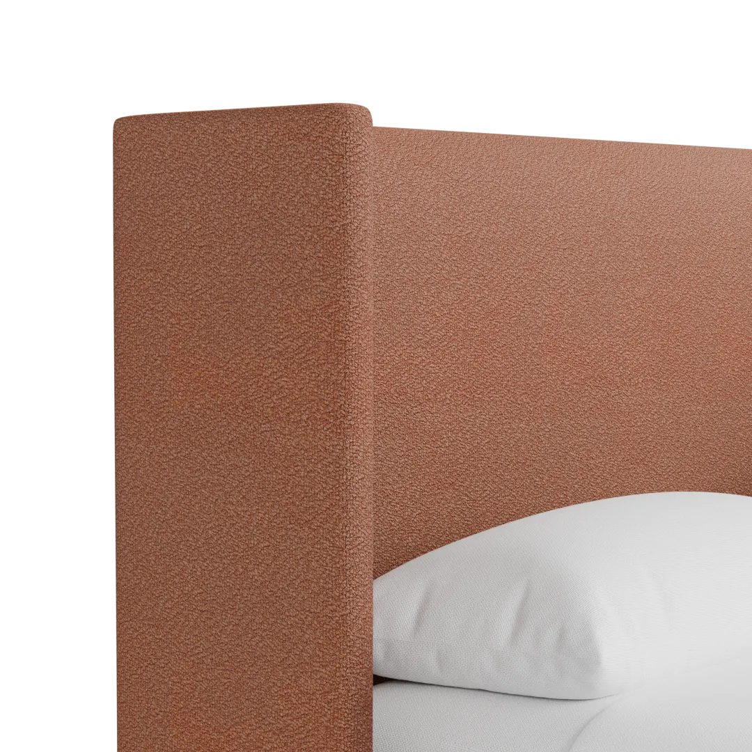 Captiva Sutton Orange 48" Upholstered Shelter Bed