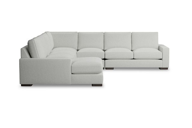Edgewater Revenue White Large Left Chaise Sectional
