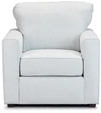 Avalon Light Blue Fabric Chair