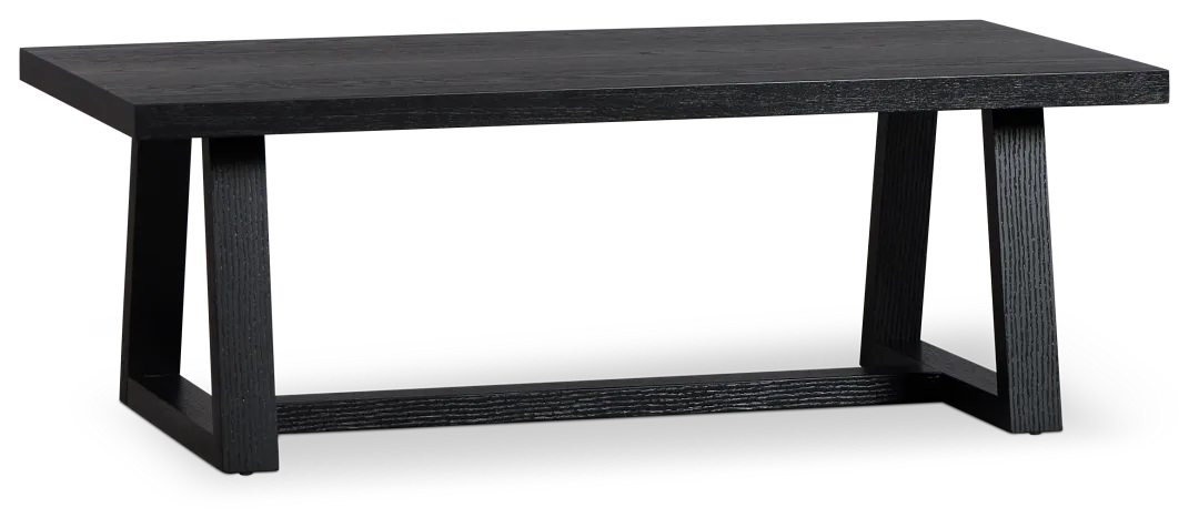 Williamsburg Black Rectangular Coffee Table