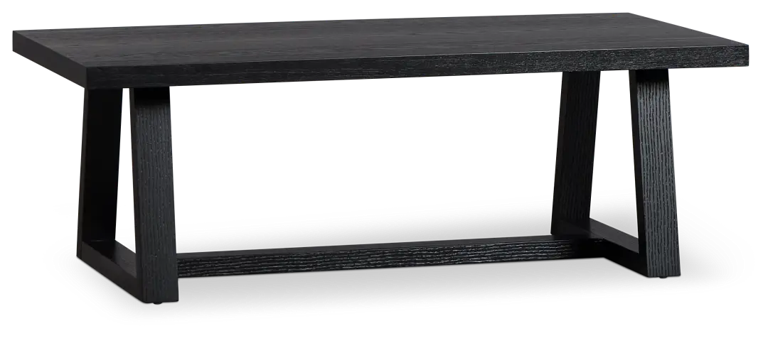 Williamsburg Black Rectangular Coffee Table Williamsburg Black Rectangular Coffee Table
