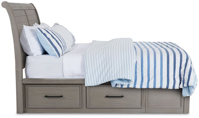 Napa Gray Sleigh Bed