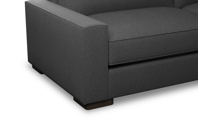 Edgewater Delray Dark Gray 96" Sofa W/ 2 Cushions
