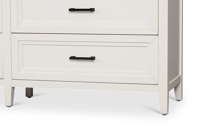 small white dresser Carlyle White Campaign Dresser