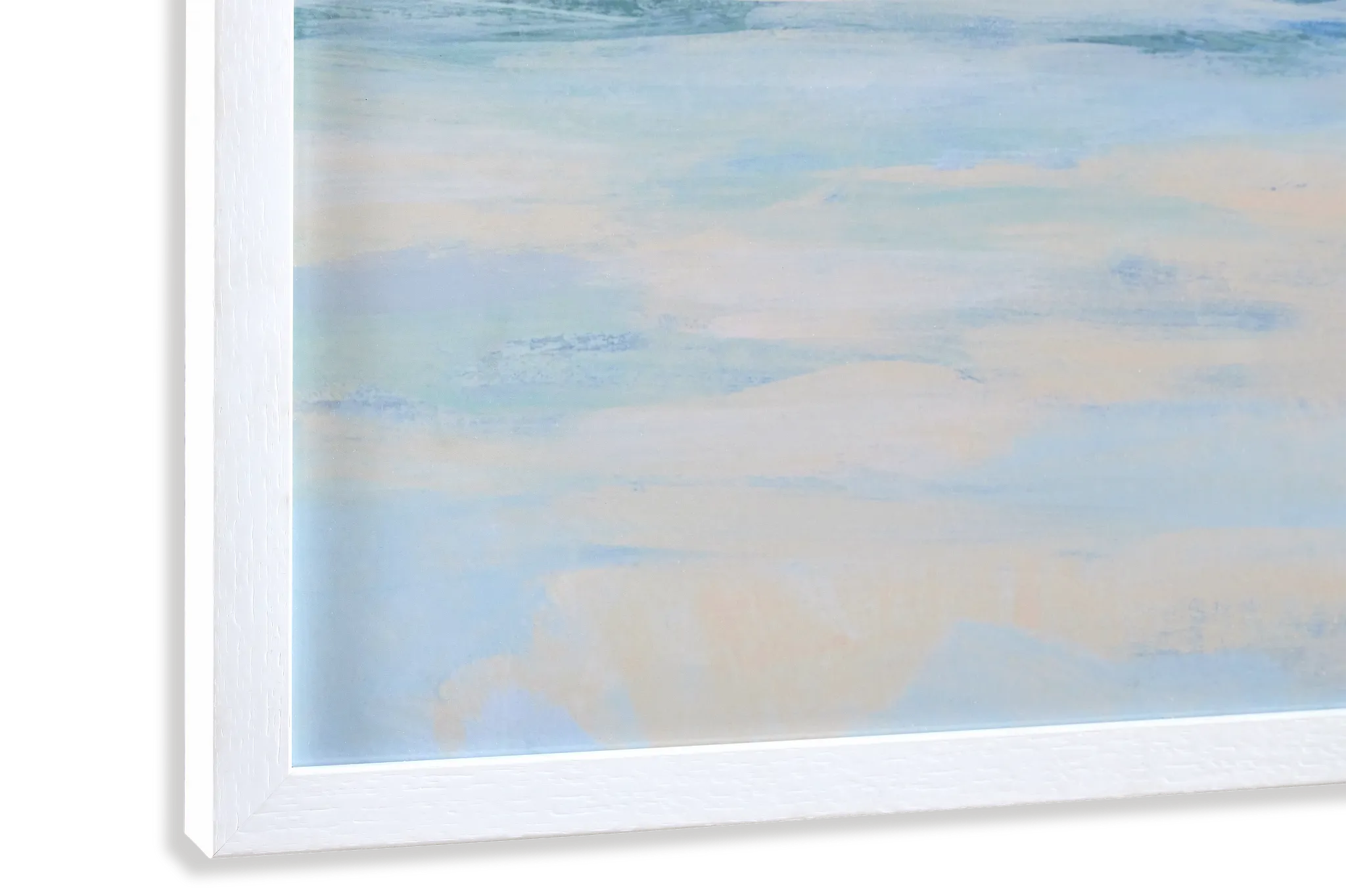 Calmo White Framed Wall Art