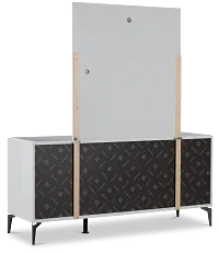 Oslo White Dresser & Mirror