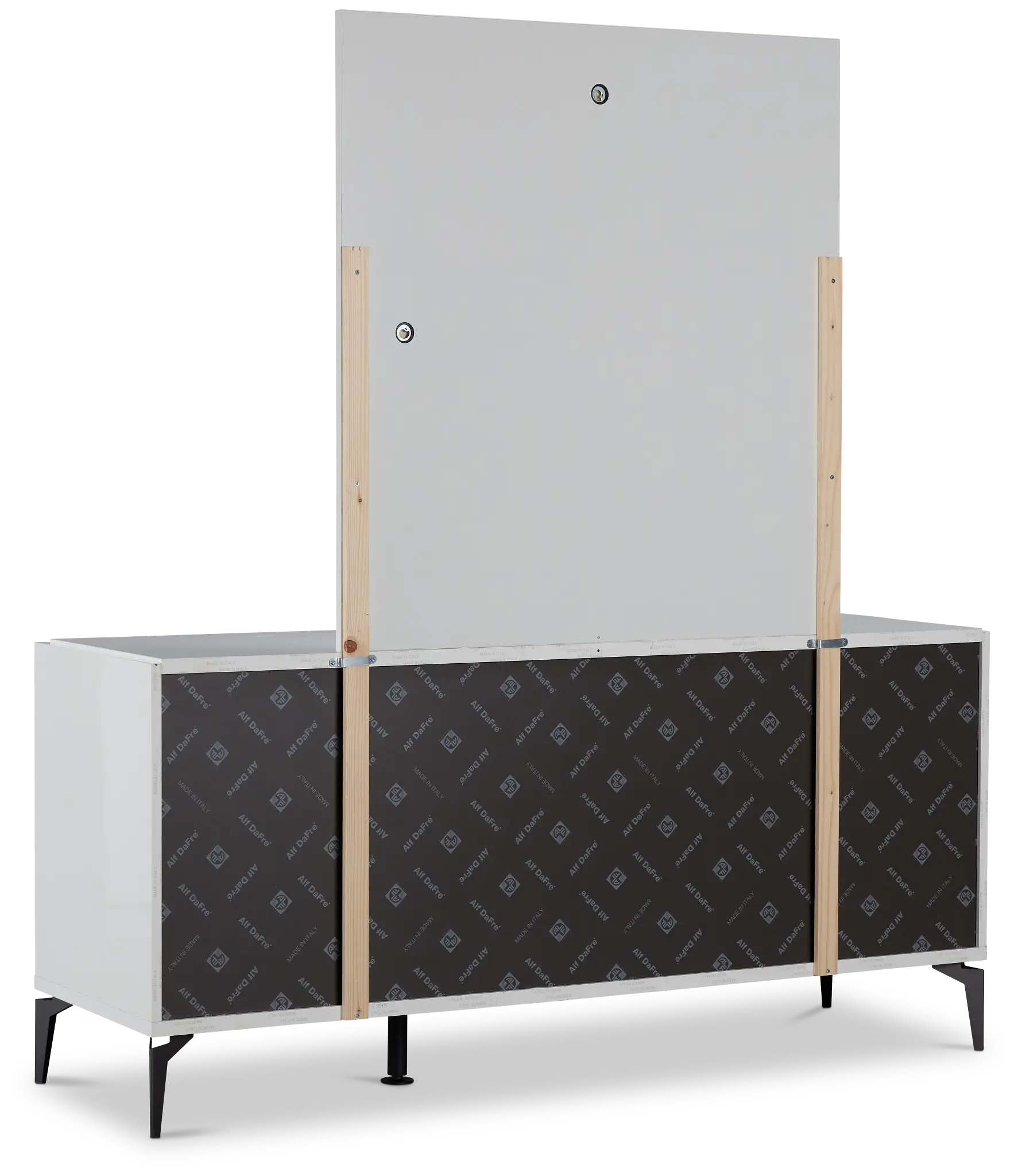 Oslo White Dresser & Mirror Oslo White Dresser & Mirror