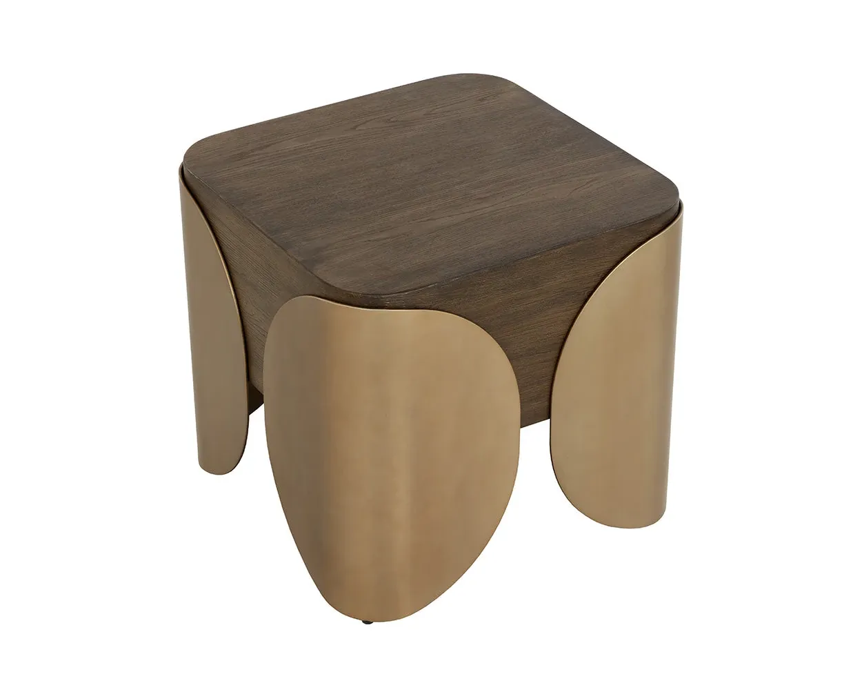 Amalie Dark Tone Square End Table