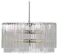 Anna Silver Glass Chandelier