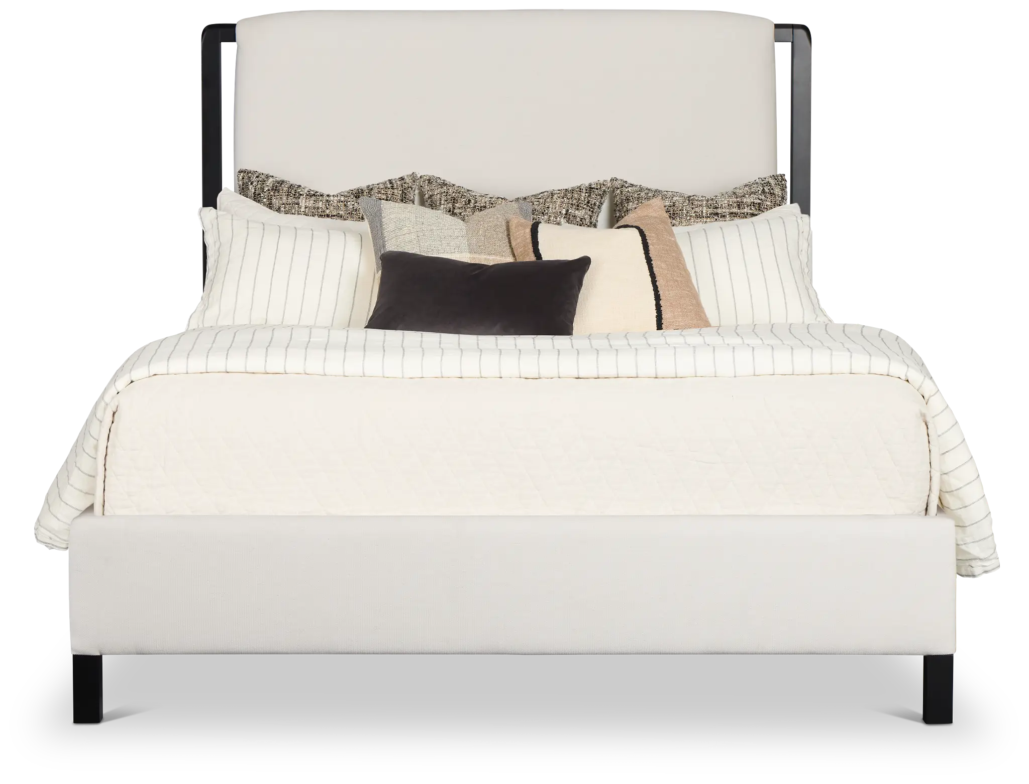 Highland Black Uph Panel Bed Highland Black Uph Panel Bed