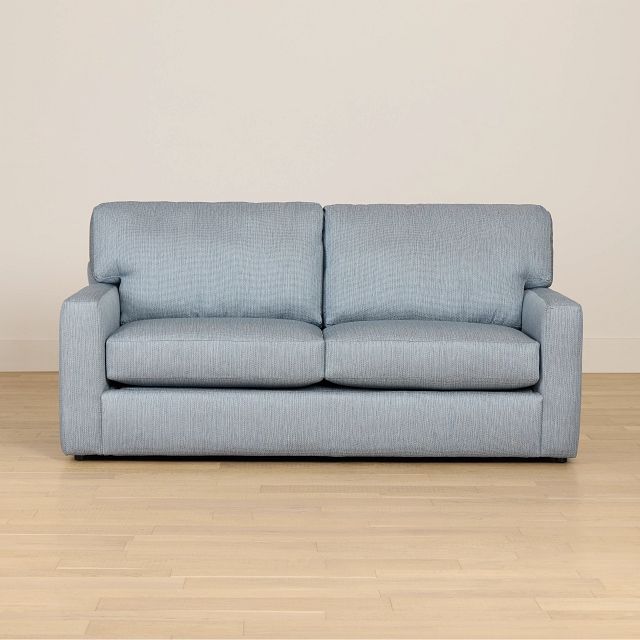 Rhodes Light Blue Fabric Innerspring Sleeper