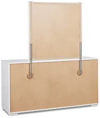 Doral White Dresser & Mirror