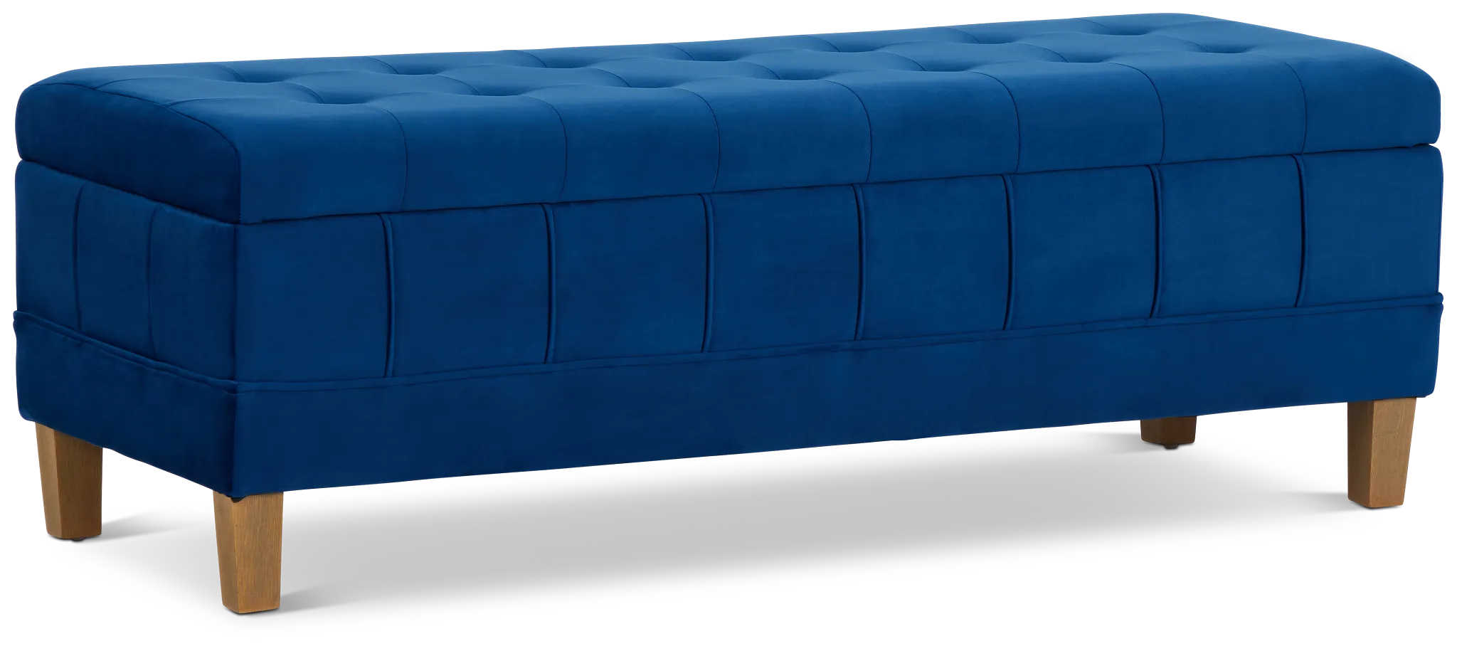 Crosby Blue Storage Bench