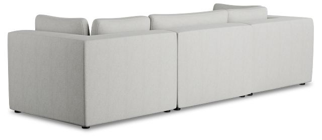 Destin Sutton Gray Fabric 4-piece Bumper Sectional