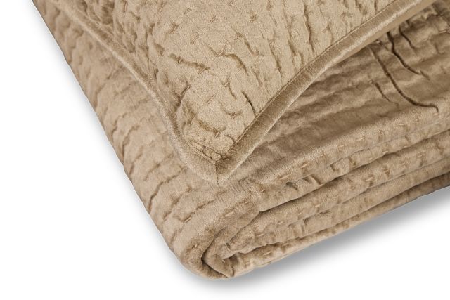 Barin Light Brown Coverlet Set