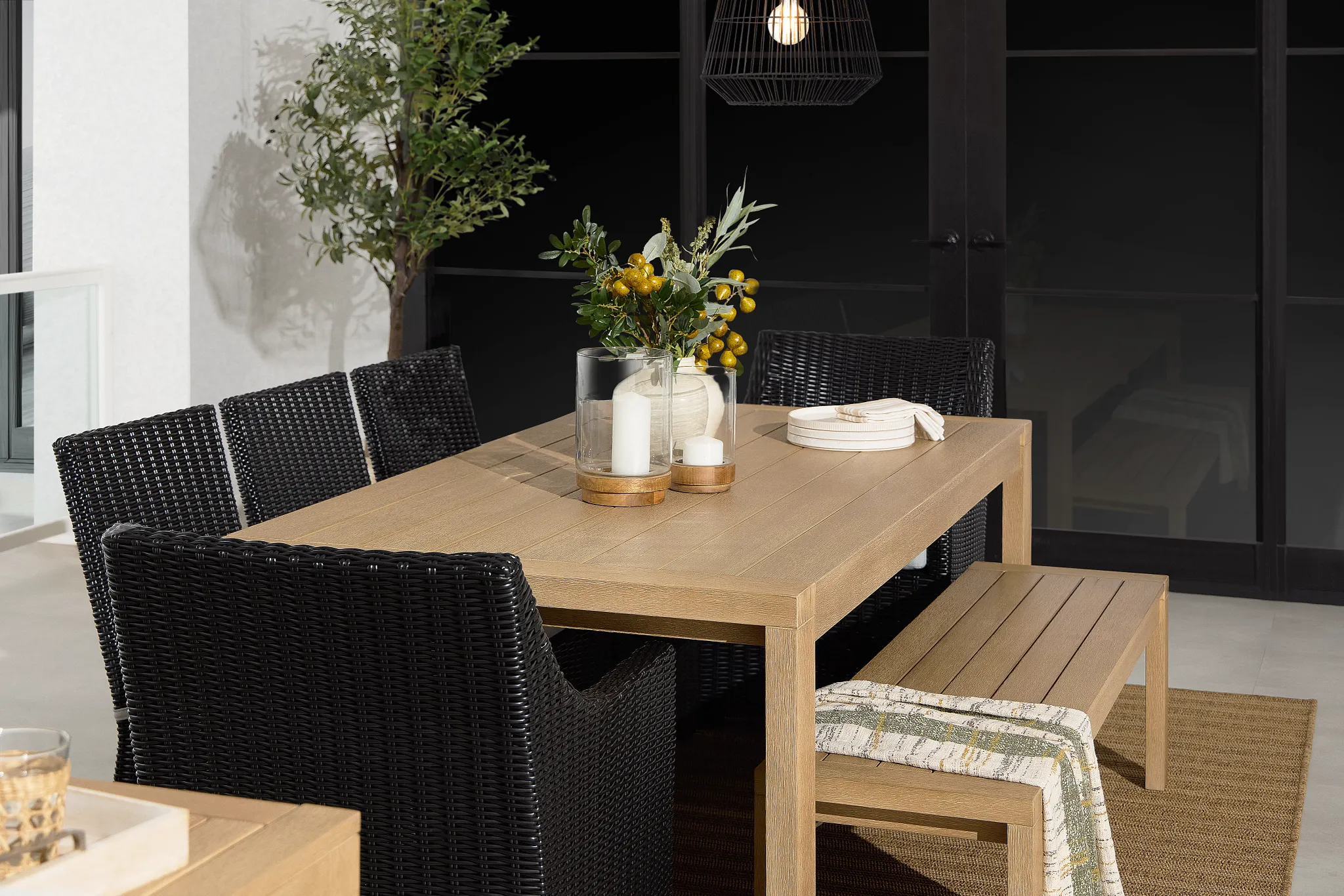 Montecito Mid Tone Rectangular Table