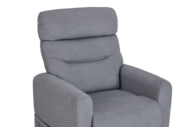 Canton Gray Fabric Power Lift Recliner