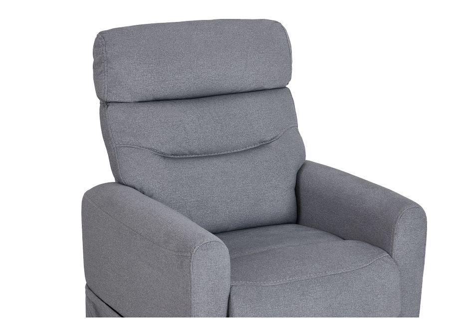 Canton Gray Fabric Power Lift Recliner