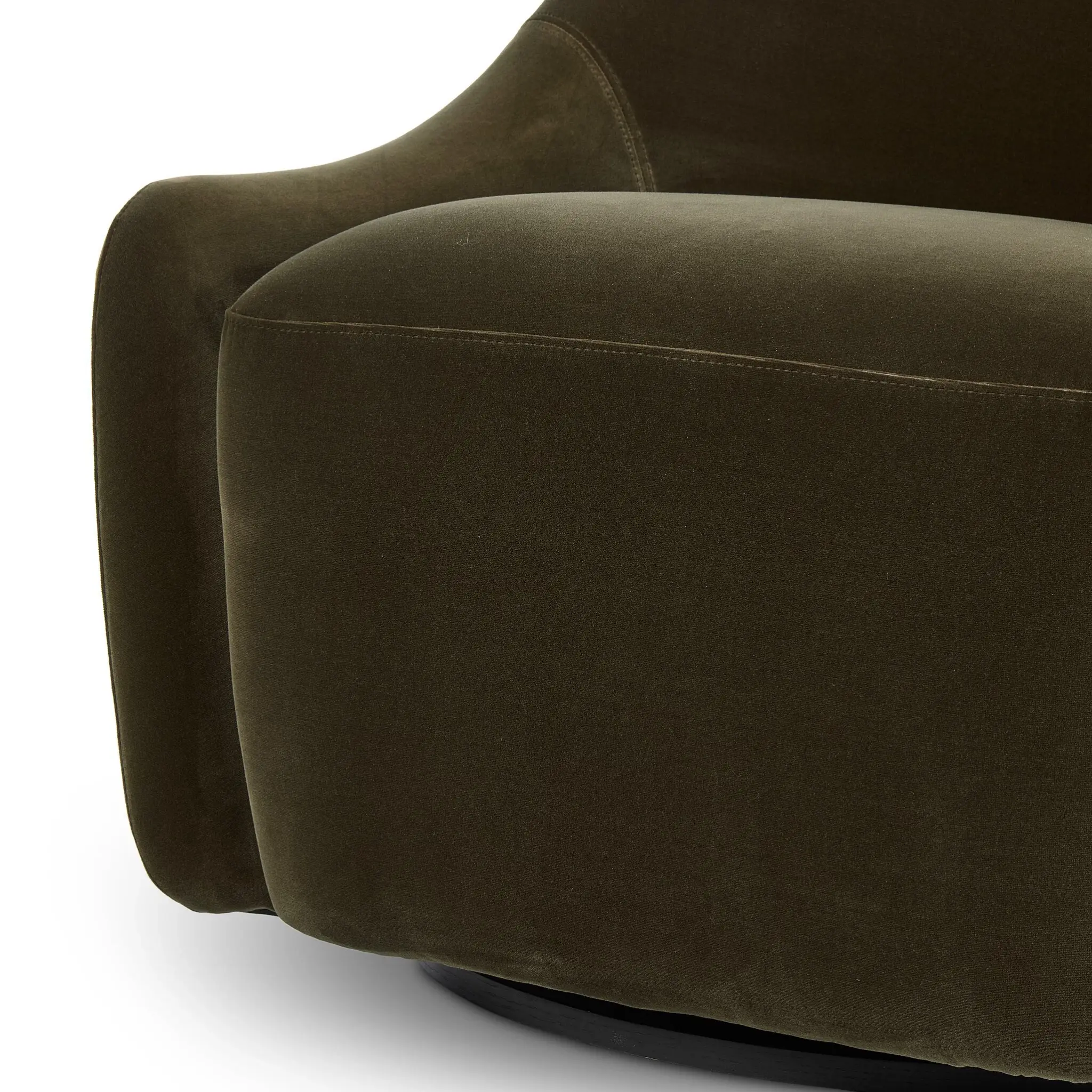 Four Hands Lenin Dark Green Velvet Swivel Accent Chair Four Hands Lenin Dark Green Velvet Swivel Accent Chair