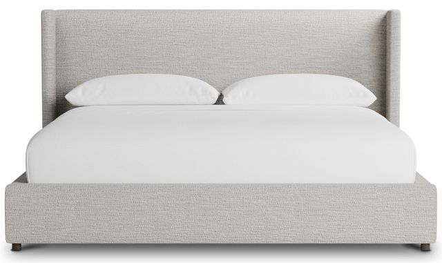 Captiva Maguire Pewter 48" Upholstered Shelter Bed