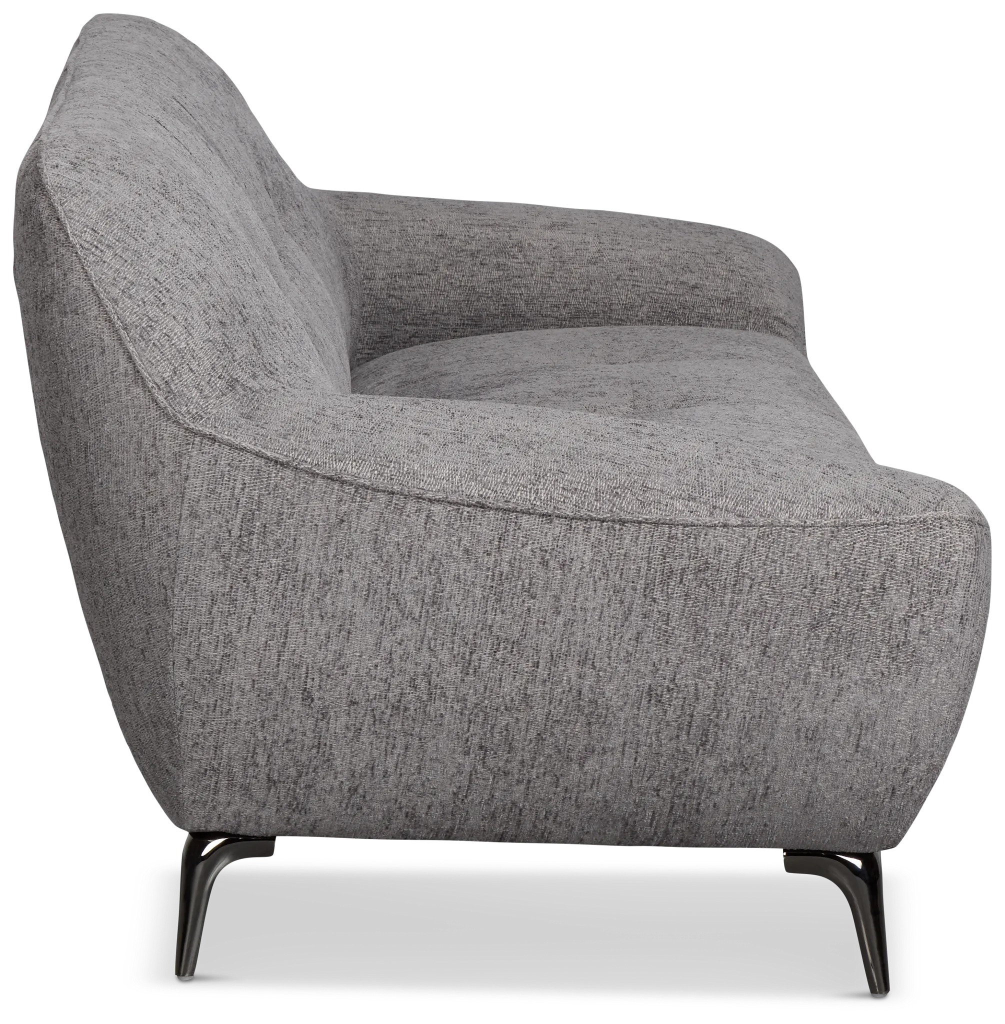 Zoey Dark Gray Fabric Sofa