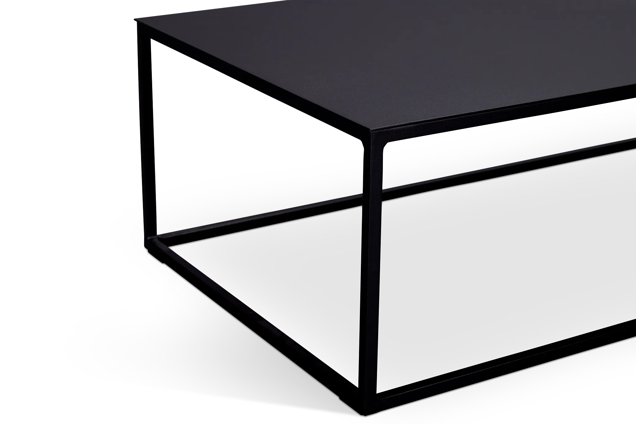 Malaga Black Rect Coffee Table