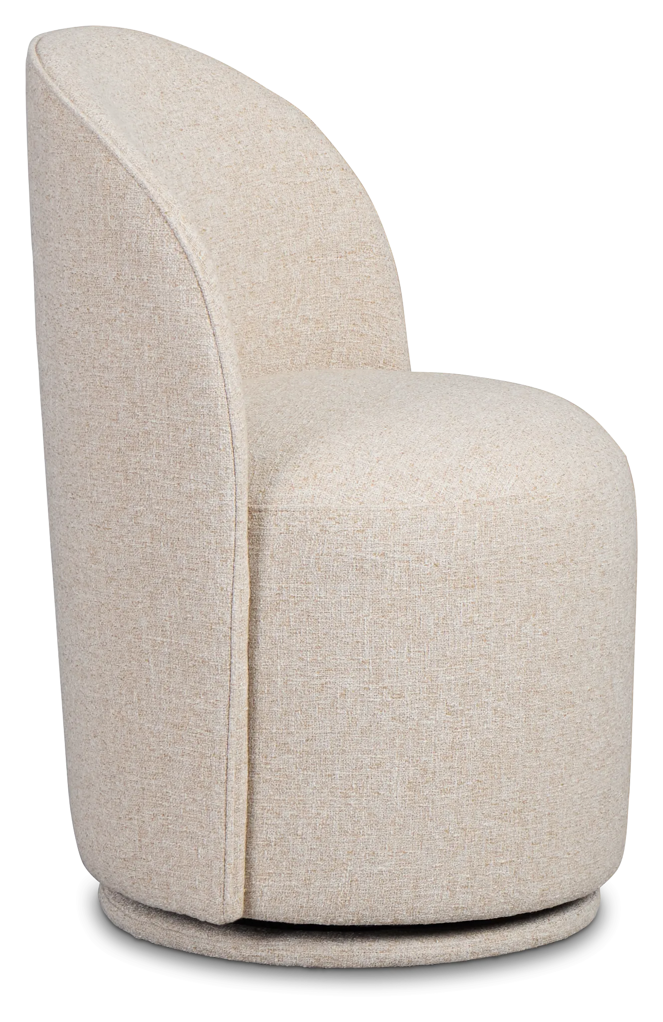 Claude Beige Round Upholstered Side Chair