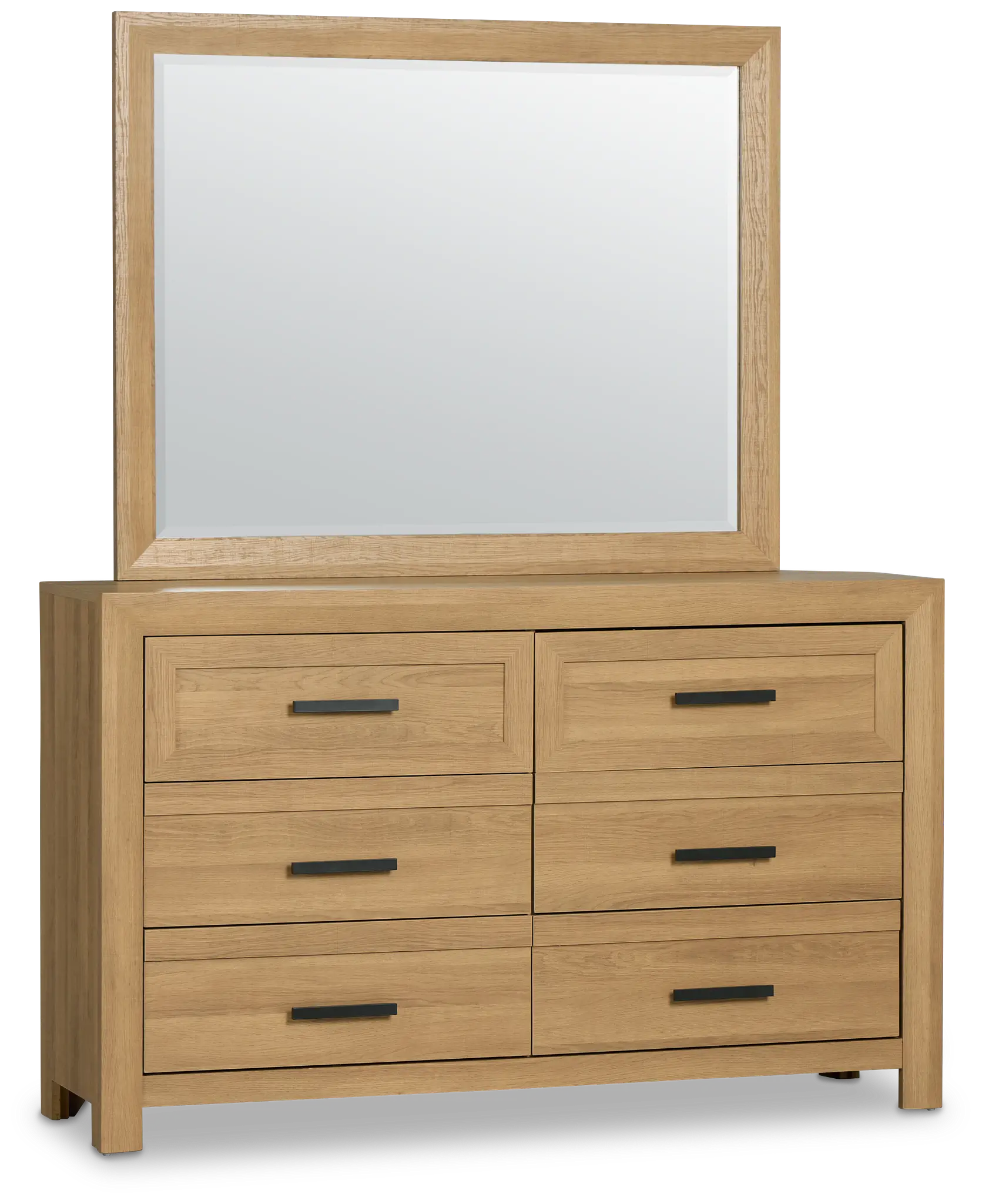 Delray Light Tone Dresser & Mirror Delray Light Tone Dresser & Mirror