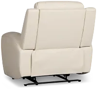 Walker Ivory Lthr/vinyl Recliner
