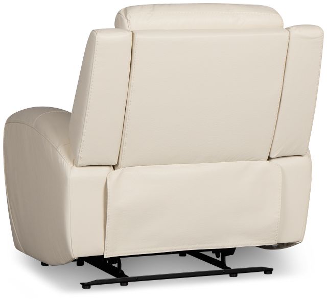 Walker Ivory Lthr/vinyl Recliner