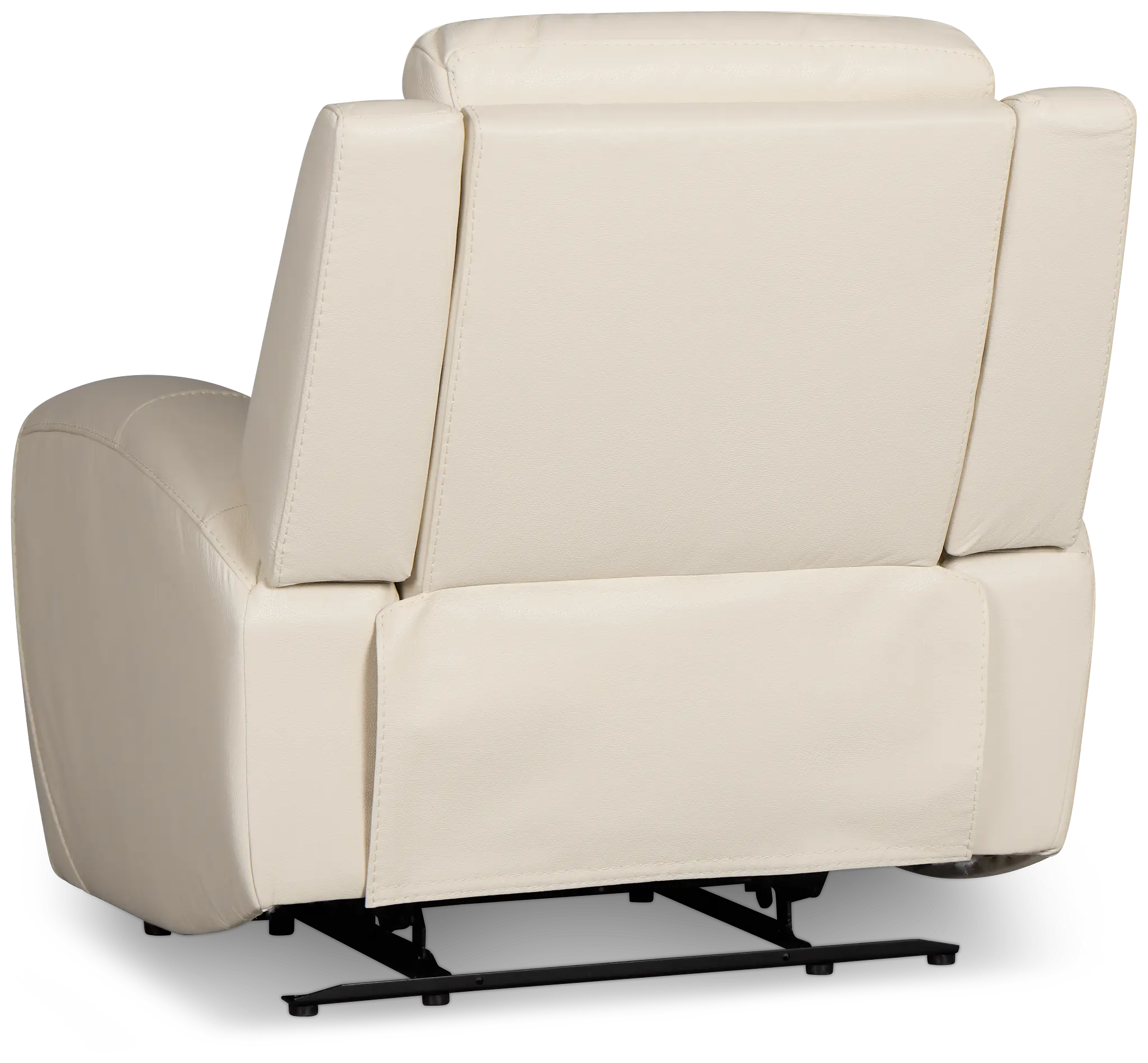 Walker Ivory Lthr/vinyl Recliner Walker Ivory Lthr/vinyl Recliner
