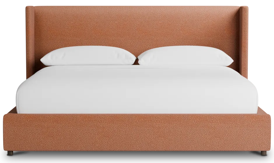 Captiva Sutton Orange 48" Upholstered Shelter Bed