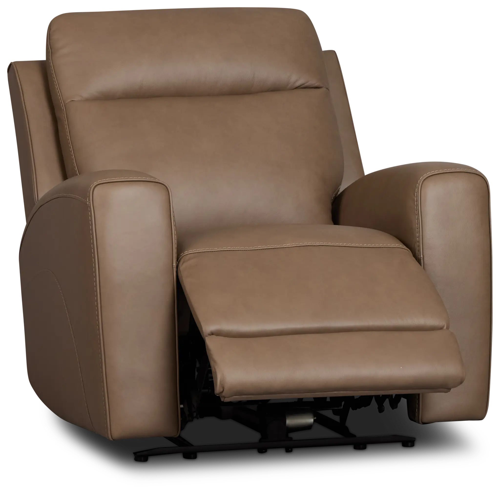 Belmont Dark Brown Lthr/vinyl Power Recliner Belmont Dark Brown Lthr/vinyl Power Recliner